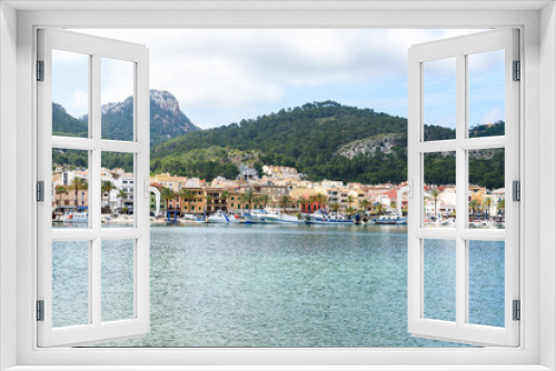 Fototapeta Naklejka Na Ścianę Okno 3D - Port d'Andratx, Mallorca - old village in bay with beautiful coast - spain