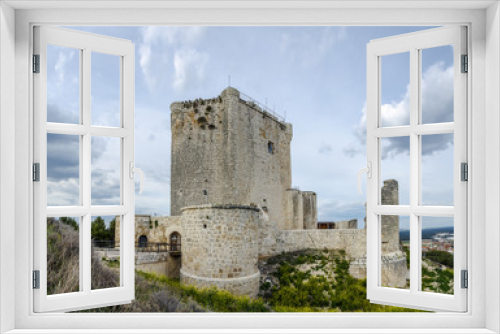 Fototapeta Naklejka Na Ścianę Okno 3D - Castillo de Iscar in Valladolid province