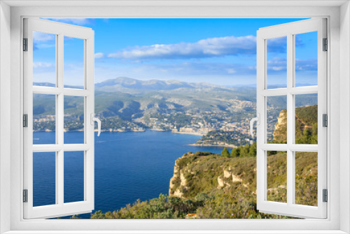 Fototapeta Naklejka Na Ścianę Okno 3D - Cassis view from Cape Canaille top, France