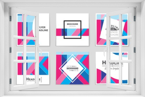 Abstract vector layout background set. For art template design, list, front page, mockup brochure theme style, banner, idea, cover, booklet, print, flyer, book, blank, card, ad, sign, sheet,, a4