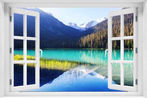Fototapeta Naklejka Na Ścianę Okno 3D - Joffre lake