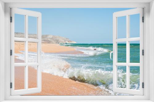 Fototapeta Naklejka Na Ścianę Okno 3D - Stormy sea