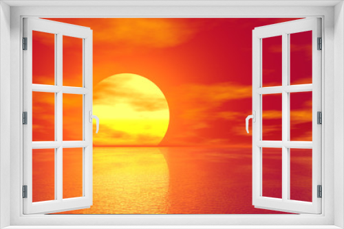 Fototapeta Naklejka Na Ścianę Okno 3D - Golden Sunset