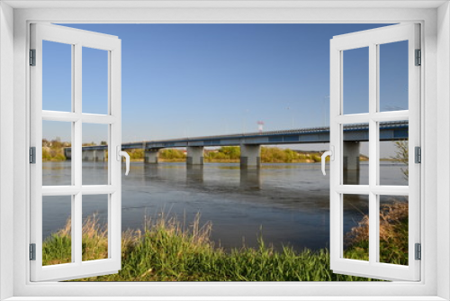 Fototapeta Naklejka Na Ścianę Okno 3D - most na rzece Wiśle