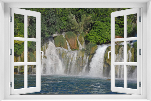 Fototapeta Naklejka Na Ścianę Okno 3D - Waterfalls in national Park Krka in Croatia