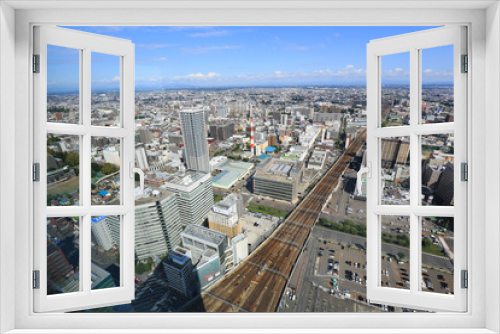 Fototapeta Naklejka Na Ścianę Okno 3D - 札幌市
