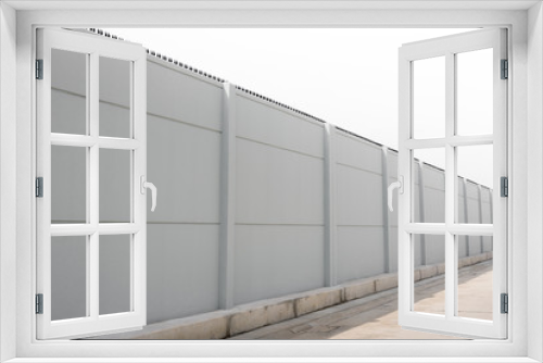 Fototapeta Naklejka Na Ścianę Okno 3D - Prefabricated  concrete fence.