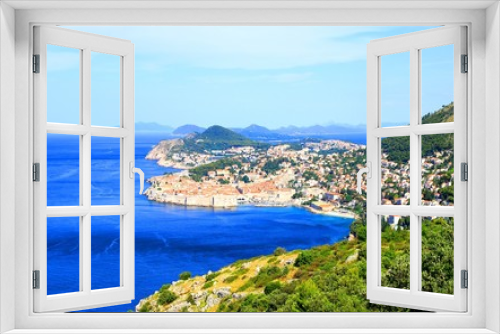 Fototapeta Naklejka Na Ścianę Okno 3D - Dubrovnik Old town, beautiful panoramic view