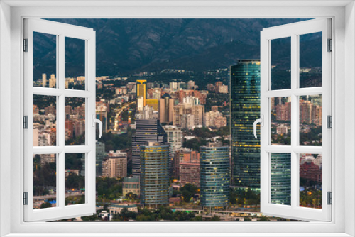 Fototapeta Naklejka Na Ścianę Okno 3D - Skyline of Santiago de Chile