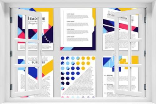 Abstract vector layout background set. For art template design, list, front page, mockup brochure theme style, banner, idea, cover, booklet, print, flyer, book, blank, card, ad, sign, sheet,, a4