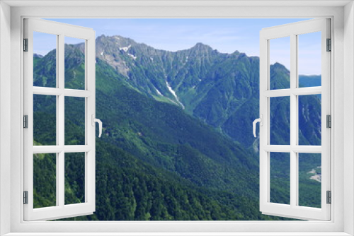 Fototapeta Naklejka Na Ścianę Okno 3D - 焼岳から穂高岳方面を望む