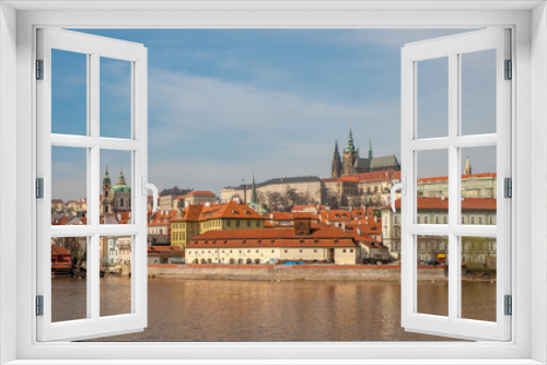 Fototapeta Naklejka Na Ścianę Okno 3D - Prague castle