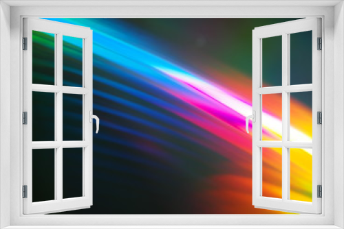 Fototapeta Naklejka Na Ścianę Okno 3D - Light spectrum on CD extreme close up