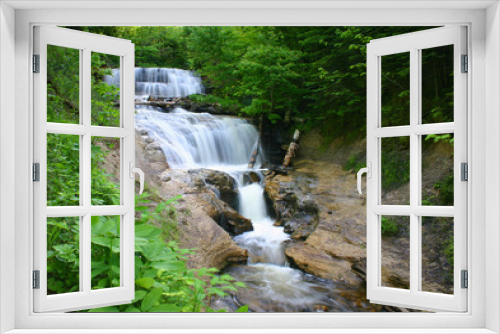 Fototapeta Naklejka Na Ścianę Okno 3D - Sable Waterfalls