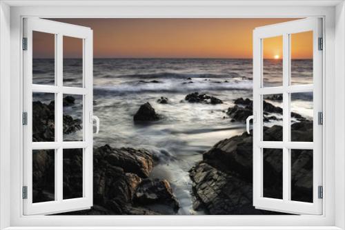 Fototapeta Naklejka Na Ścianę Okno 3D - Alba in spiaggia