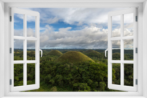 Fototapeta Naklejka Na Ścianę Okno 3D - The Chocolate Hills view, Bohol Island, Philippines