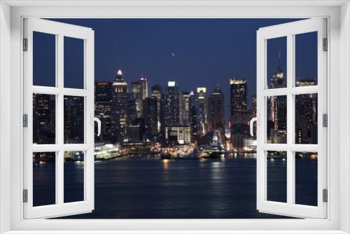 Fototapeta Naklejka Na Ścianę Okno 3D - Lumières à New York