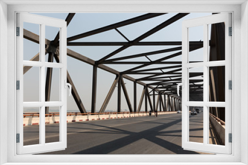 Fototapeta Naklejka Na Ścianę Okno 3D - Puente Yadanabon en Mandalay, Myanmar. 2