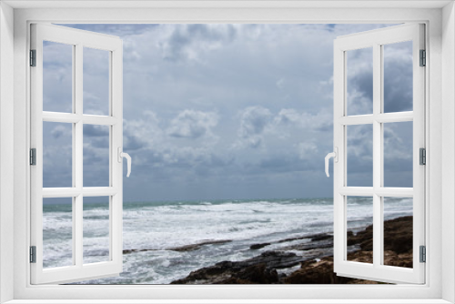 Fototapeta Naklejka Na Ścianę Okno 3D - Storm on the Mediterranean coast in southern Spain