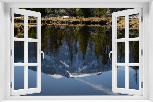 Fototapeta Naklejka Na Ścianę Okno 3D - Reflection - Rocky Mountain National Park