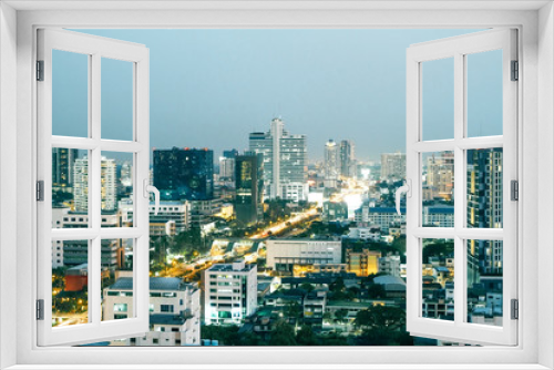 Fototapeta Naklejka Na Ścianę Okno 3D - Bangkok at dawn