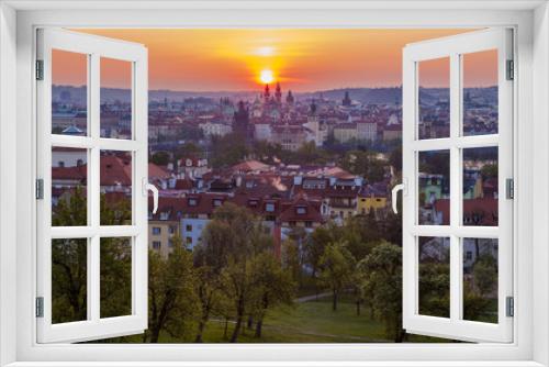 Fototapeta Naklejka Na Ścianę Okno 3D - Sunrise in Prague, Czech Republic, Europe