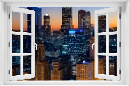 Fototapeta Naklejka Na Ścianę Okno 3D - City Light Chicago