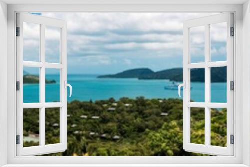 Fototapeta Naklejka Na Ścianę Okno 3D - panoramic view of Hamilton Island Resort Queensland Australia
