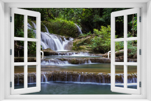 Fototapeta Naklejka Na Ścianę Okno 3D - Huay Mae Khamin Waterfall