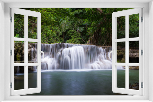 Fototapeta Naklejka Na Ścianę Okno 3D - Huay Mae Khamin Waterfall