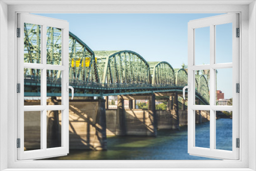 Fototapeta Naklejka Na Ścianę Okno 3D - Perspective View of Bridge