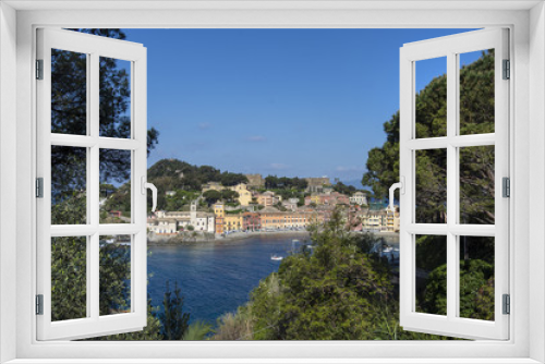 Fototapeta Naklejka Na Ścianę Okno 3D - The Silence Bay in Sestri Levante, Italy