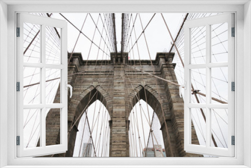Fototapeta Naklejka Na Ścianę Okno 3D - Brooklyn bridge, in New York.
