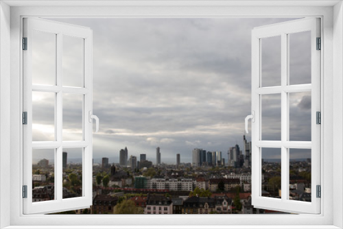 Fototapeta Naklejka Na Ścianę Okno 3D - Frankfurt am Main von Oben