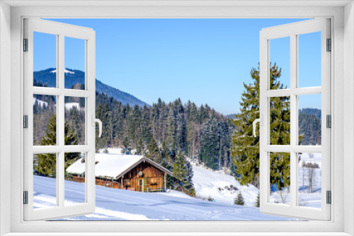 Fototapeta Naklejka Na Ścianę Okno 3D - wintertime