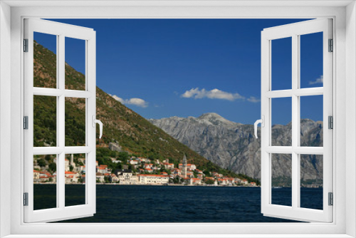 Fototapeta Naklejka Na Ścianę Okno 3D - Perast, Bay of Kotor, Montenegro
