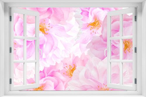 Fototapeta Naklejka Na Ścianę Okno 3D - Sakura blossoms background