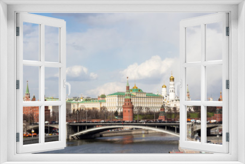 View of architectural ensemble of Moscow Kremlin