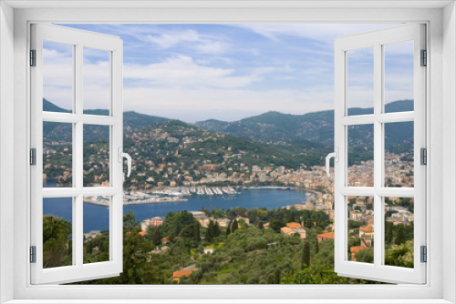 Fototapeta Naklejka Na Ścianę Okno 3D - Rapallo panorama