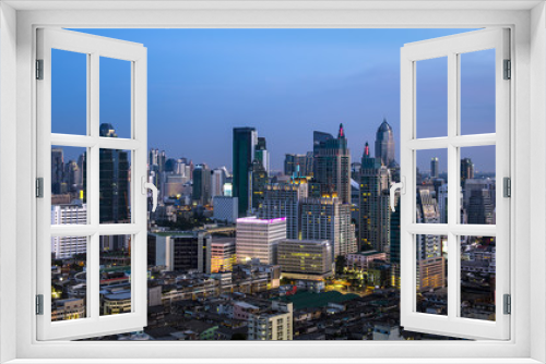 Fototapeta Naklejka Na Ścianę Okno 3D - Bangkok cityscape