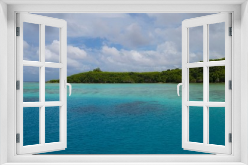 Fototapeta Naklejka Na Ścianę Okno 3D - Tumon Bay coastline, Guam Clear blue and green waters of Tumon Bay, Guam