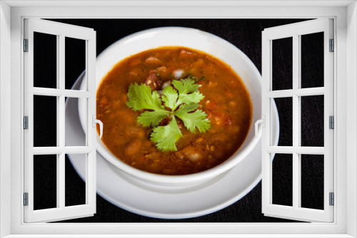 Fototapeta Naklejka Na Ścianę Okno 3D - Frijoles charros soup