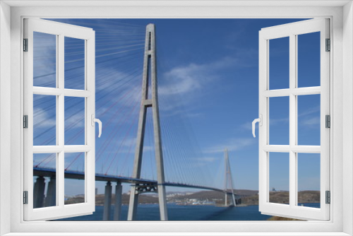 Fototapeta Naklejka Na Ścianę Okno 3D - Мост