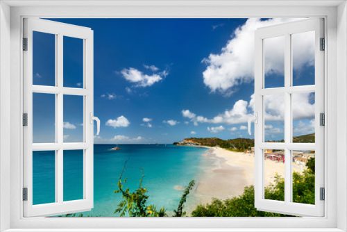 Fototapeta Naklejka Na Ścianę Okno 3D - Idyllic beach at Caribbean