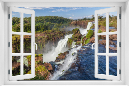 Fototapeta Naklejka Na Ścianę Okno 3D - Iguazu waterfalls in Brazil and Argentina

