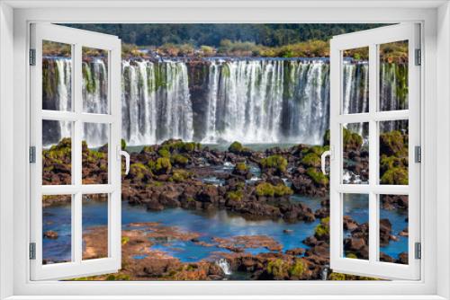 Fototapeta Naklejka Na Ścianę Okno 3D - Iguazu waterfalls in Brazil and Argentina
