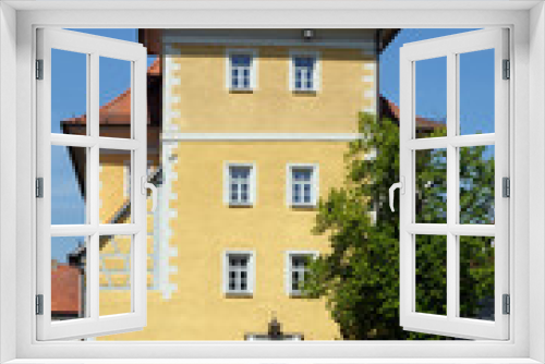 Fototapeta Naklejka Na Ścianę Okno 3D - Ehemaliges Zehnthaus in Ipsheim....