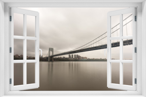 Fototapeta Naklejka Na Ścianę Okno 3D - George Washington Bridge