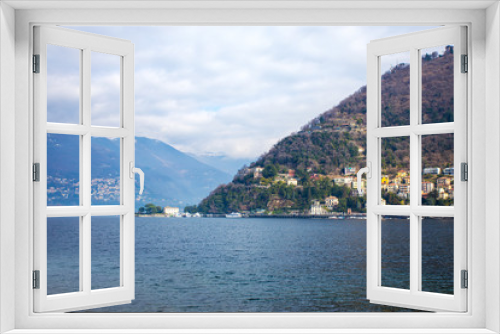 Fototapeta Naklejka Na Ścianę Okno 3D - beautiful Como Lake landscape in Italy
