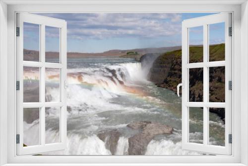 Fototapeta Naklejka Na Ścianę Okno 3D - Gullfoss - Wasserfall, Island
